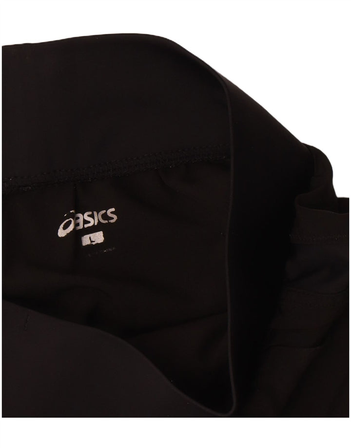 Женские спортивные шорты Asics UK 14, большие черные из полиэстера