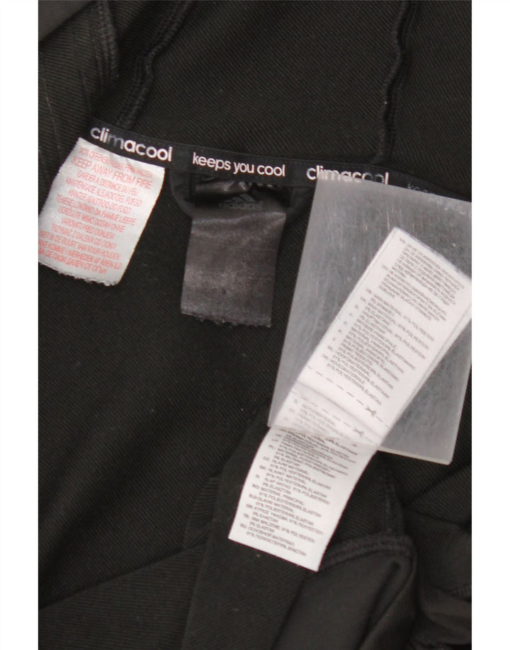 Свитер с капюшоном и молнией ADIDAS для девочек Climacool, 11–12 лет, черный полиэстер