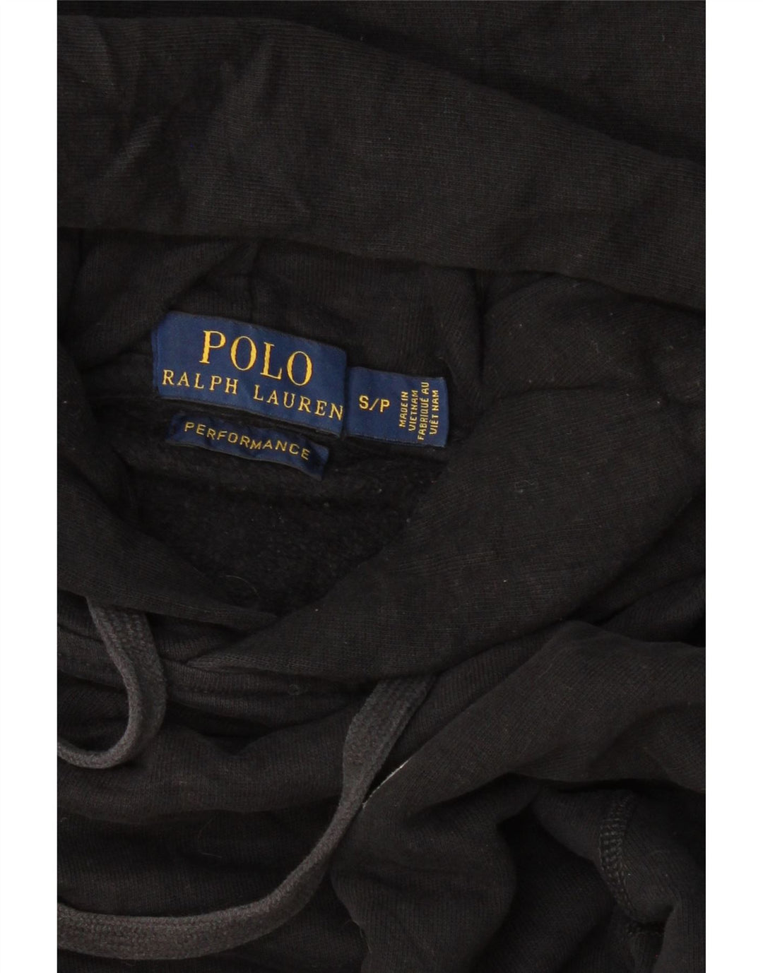 Женский джемпер с капюшоном оверсайз POLO RALPH LAUREN UK 10, маленький черный