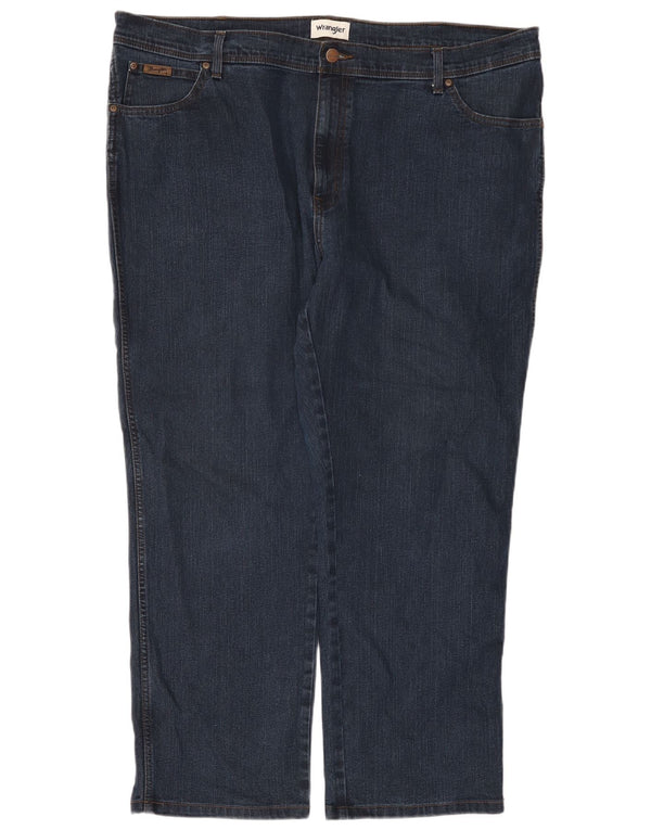 Мужские прямые джинсы Wrangler Texas W46 L32, темно-синий хлопок