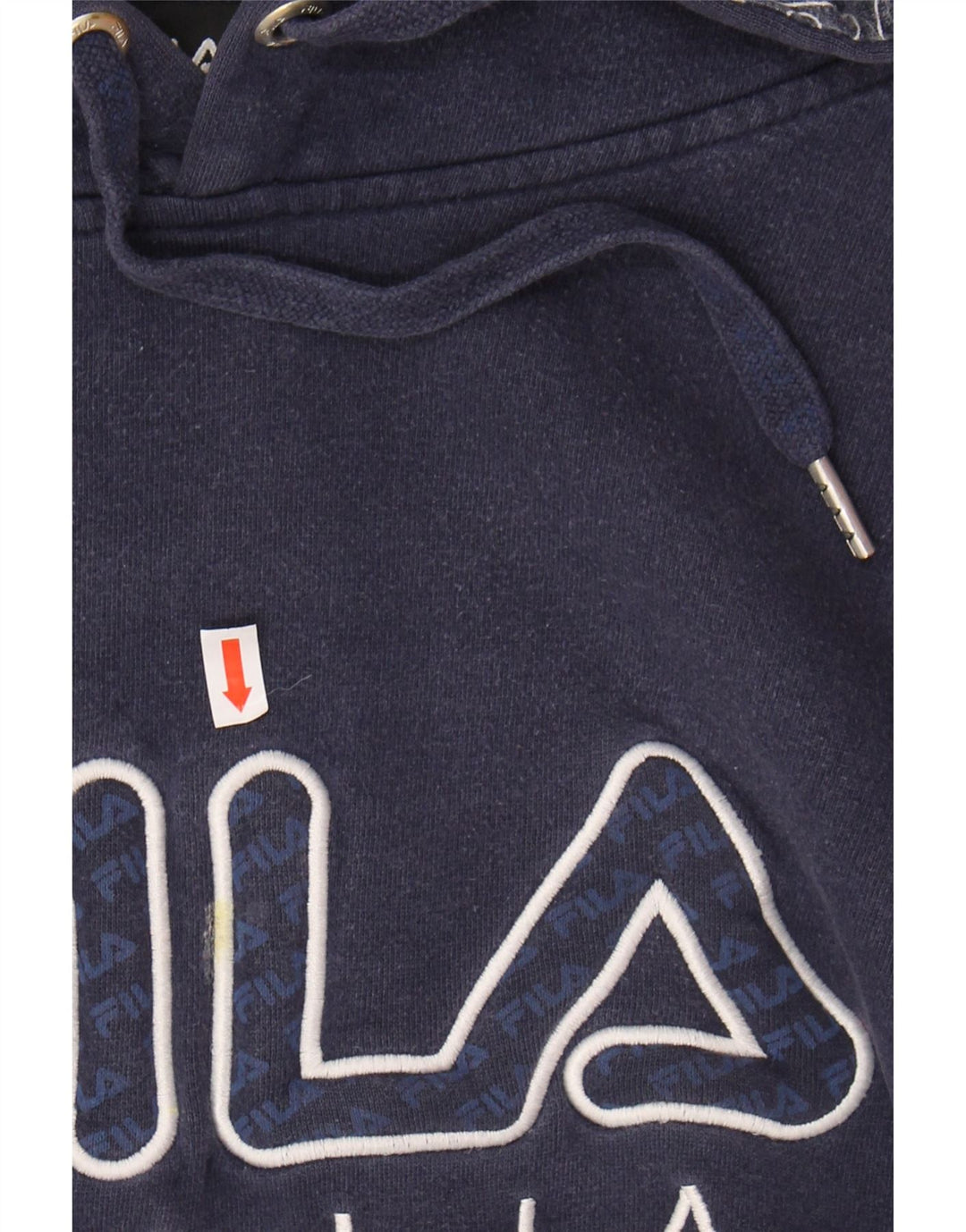 FILA Mens Graphic Hoodie Jumper 2XL Navy Blue