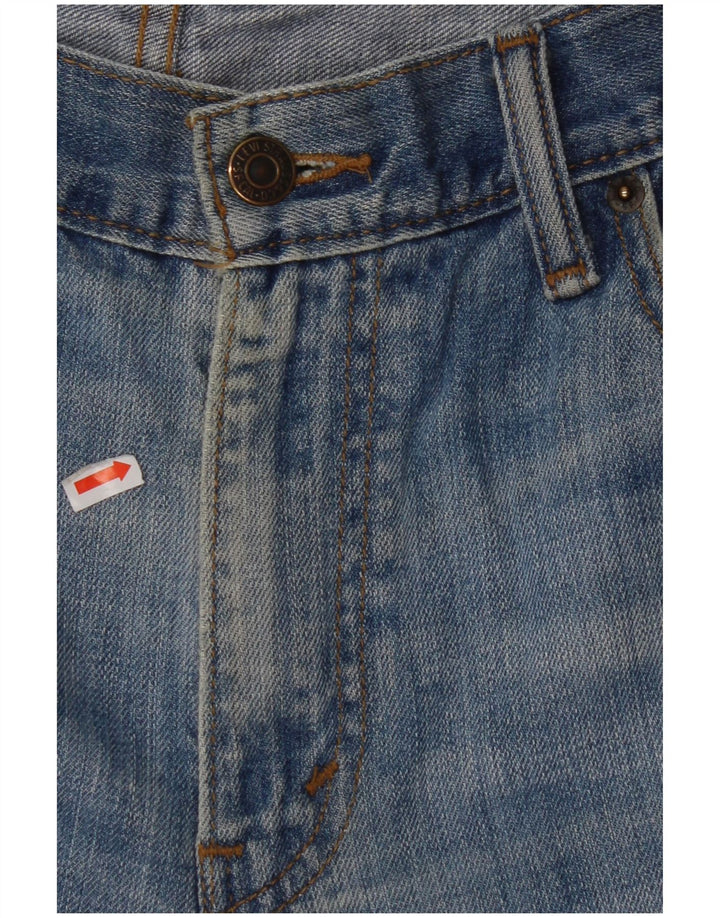 Мужские прямые джинсы LEVI'S 514 W34 L32 синие, хлопок