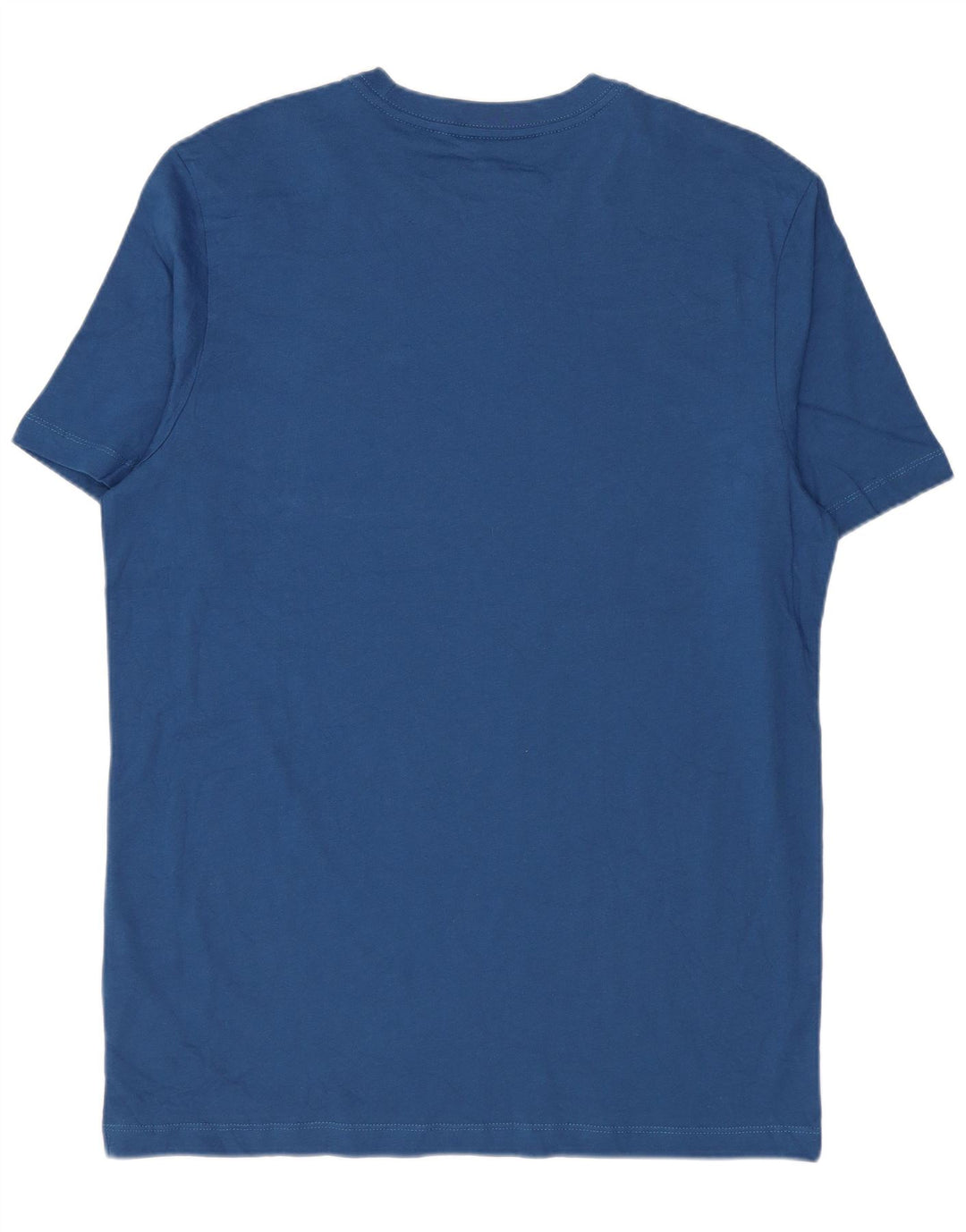 Мужская футболка Nike из хлопка среднего цвета синего цвета