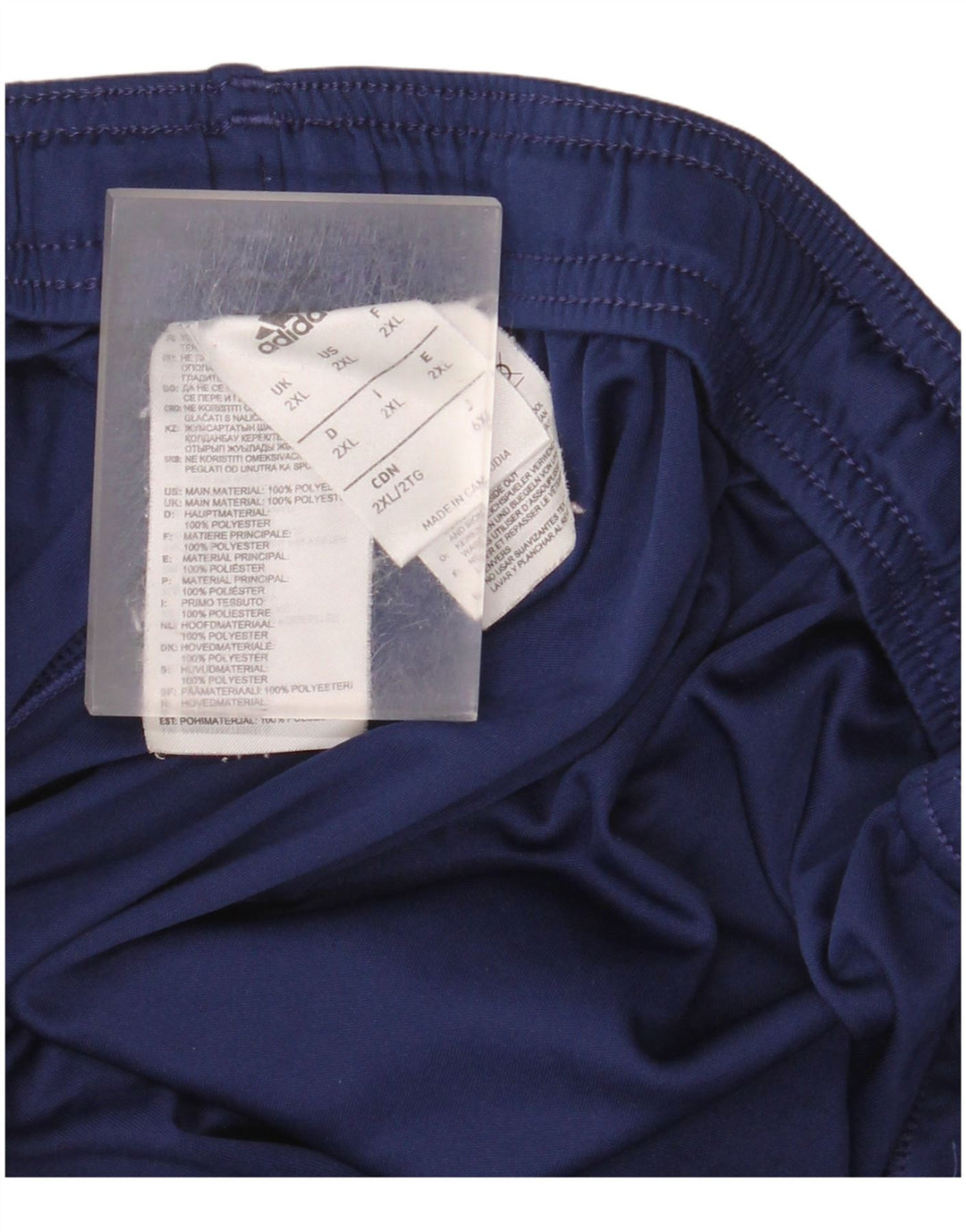 Мужские спортивные шорты Adidas Climalite 2XL темно-синие из полиэстера