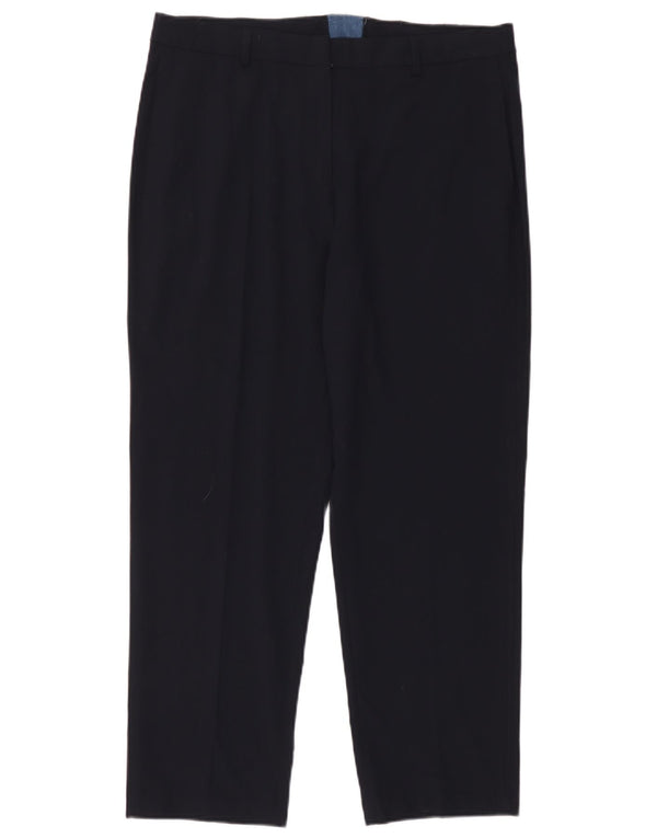 Женские зауженные брюки-чиносы Marks & Spencer UK 14, большие W36 L28, темно-синие