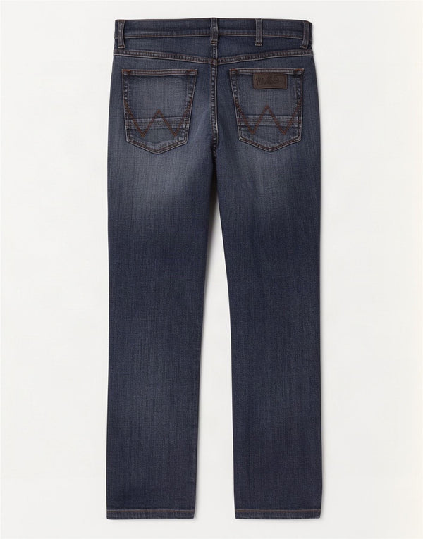 Мужские прямые джинсы Wrangler Greensboro W33 L30 синие, хлопок