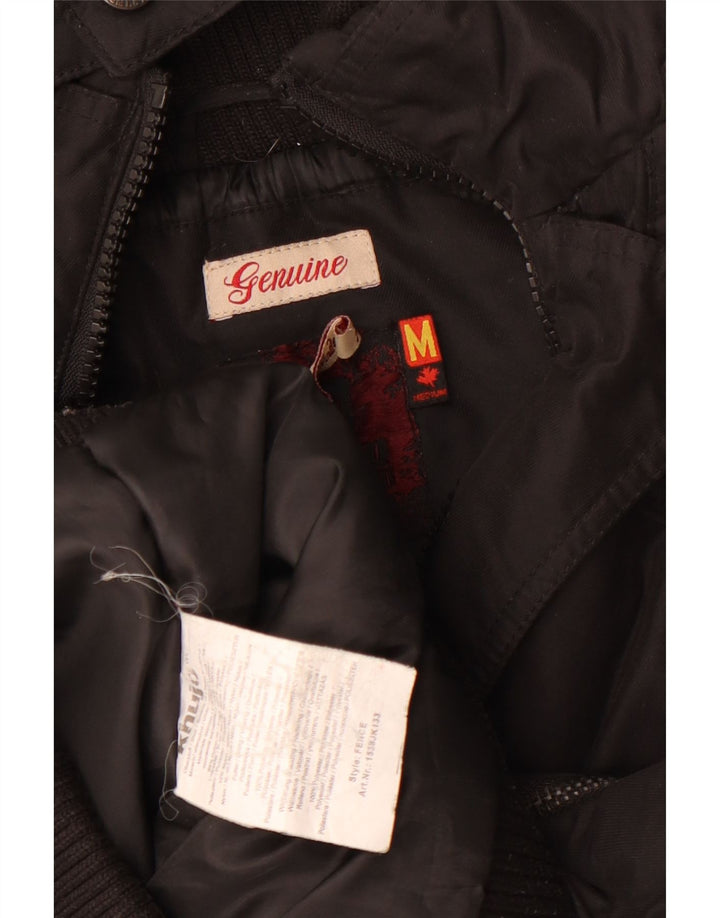 Женский бомбер KHUJO с капюшоном UK 14, средний черный, полиэстер