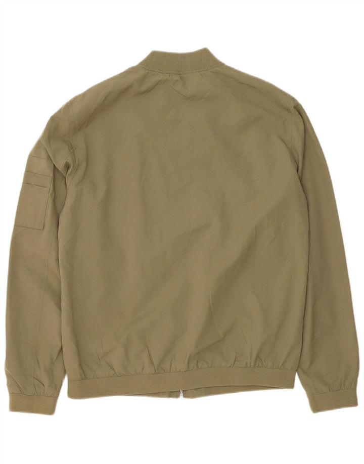 Мужская куртка-бомбер Jack & Jones UK 40, большой цвет хаки, полиэстер