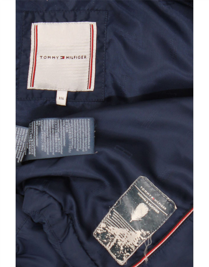 Утепленная куртка Tommy Hilfiger для мальчиков 5–6 лет, темно-синий полиэстер