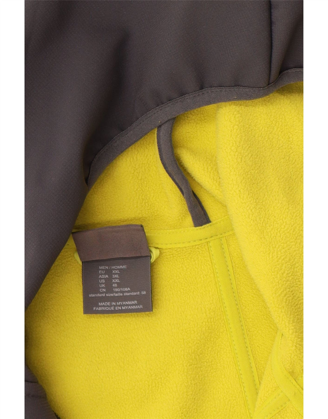 Мужская ветровка с капюшоном Jack Wolfskin UK 48 2XL, серый полиэстер