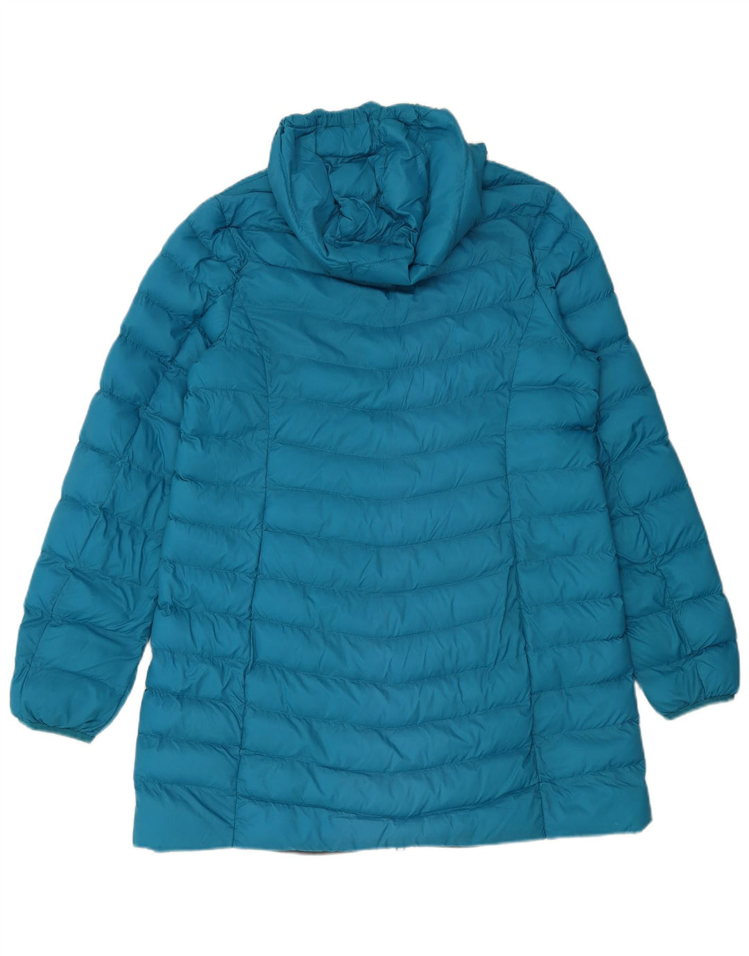 Женское длинное стеганое пальто Mountain Warehouse UK 16, большой синий нейлон