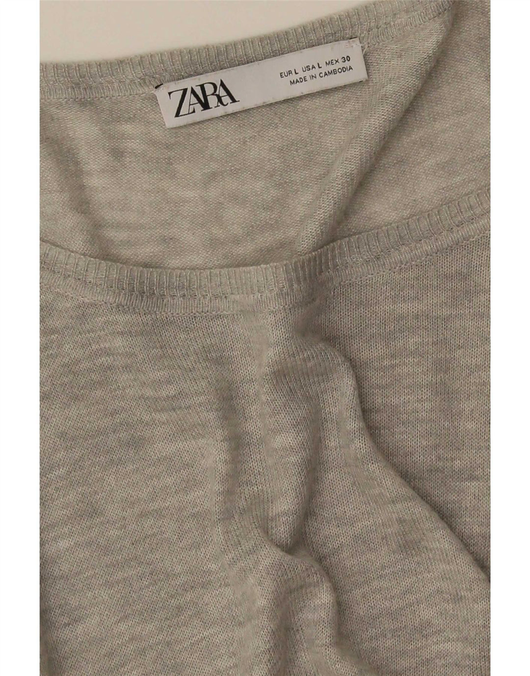 Женская блузка оверсайз Zara UK 16, большая серая