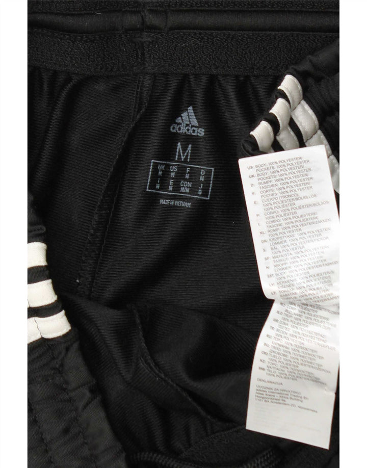 Мужские спортивные шорты Adidas среднего размера из полиэстера черного цвета