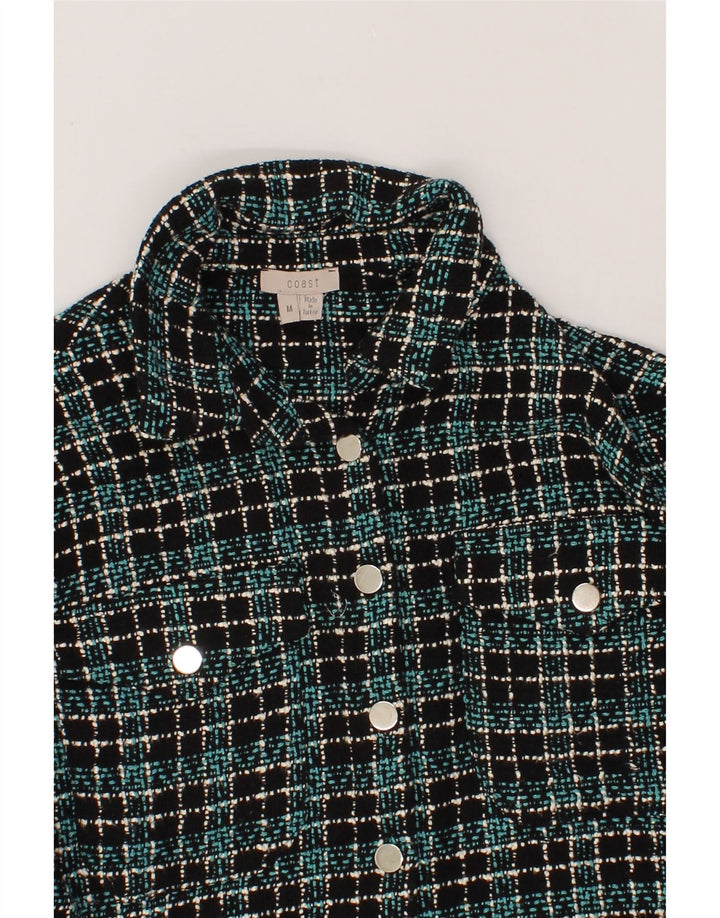 COAST Womens Overshirt Shirt UK 14 Medium Multicoloured Check Cotton Vintage Coast and Second-Hand Coast from Messina Hembry 