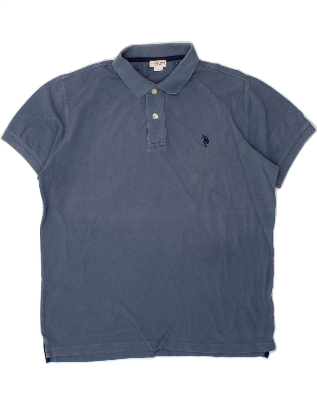 U.S. POLO ASSN. Mens Polo Shirt Large Blue Vintage U.S. Polo Assn. and Second-Hand U.S. Polo Assn. from Messina Hembry 