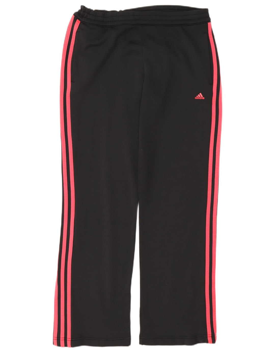 Женские спортивные брюки Adidas UK 12, средний черный полиэстер