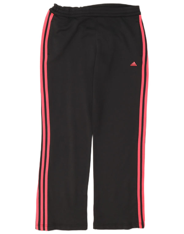 Женские спортивные брюки Adidas UK 12, средний черный полиэстер