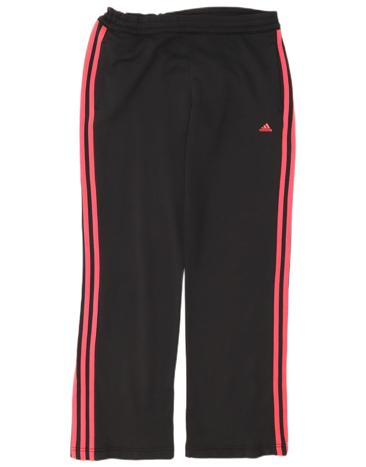 Женские спортивные брюки Adidas UK 12, средний черный полиэстер