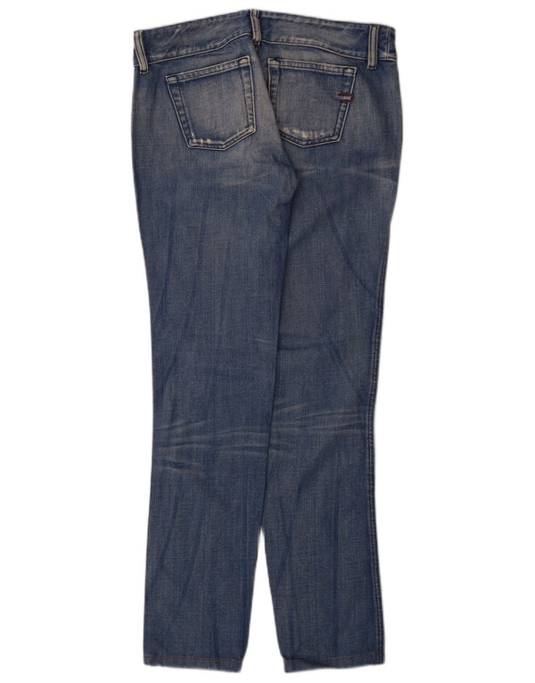 Женские потертые узкие джинсы DIESEL W29 L32, синий хлопок
