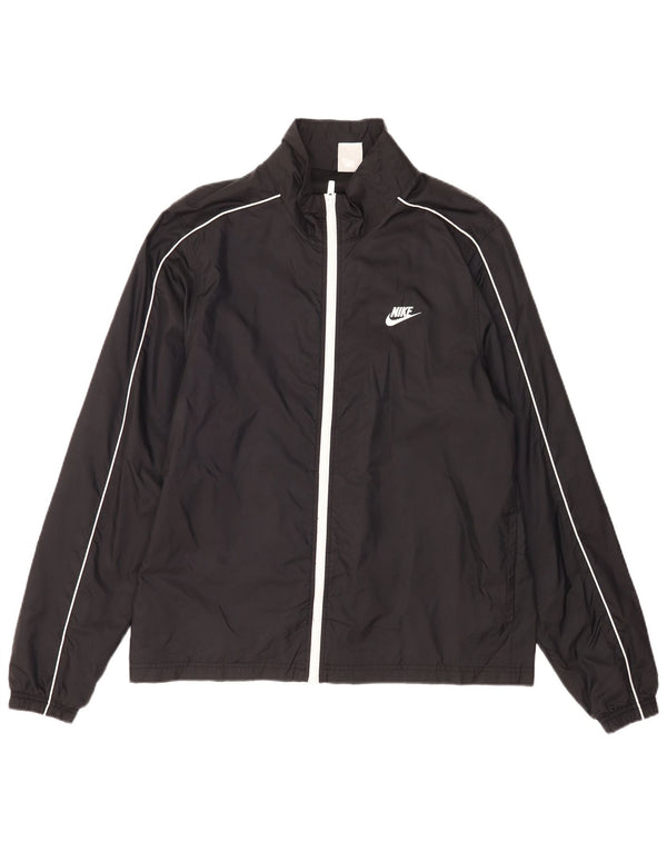 Мужская дождевик Nike UK 40, большой черный нейлон