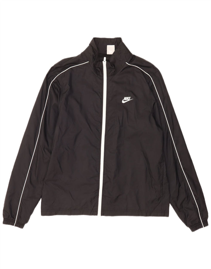 Мужская дождевик Nike UK 40, большой черный нейлон