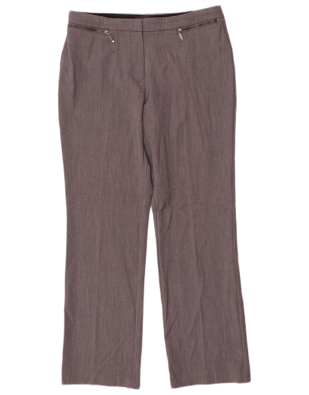 Женские прямые костюмные брюки Marks & Spencer UK 12 Medium W30 L28 Серые