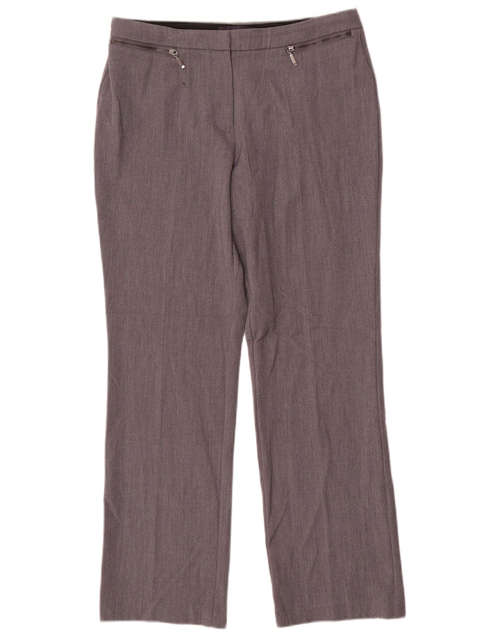 Женские прямые костюмные брюки Marks & Spencer UK 12 Medium W30 L28 Серые