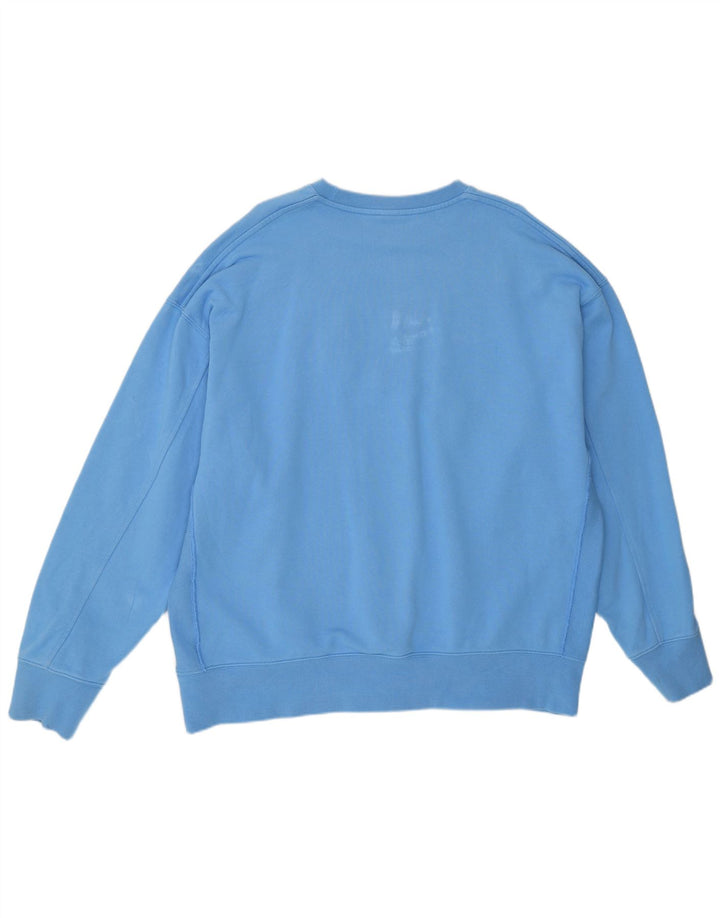 Мужской свитшот с рисунком NIKE, синий хлопок, размер XL