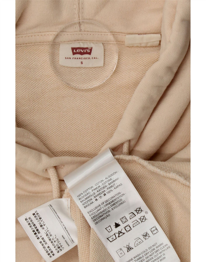Мужской джемпер с капюшоном Levi's, маленький бежевый, хлопок