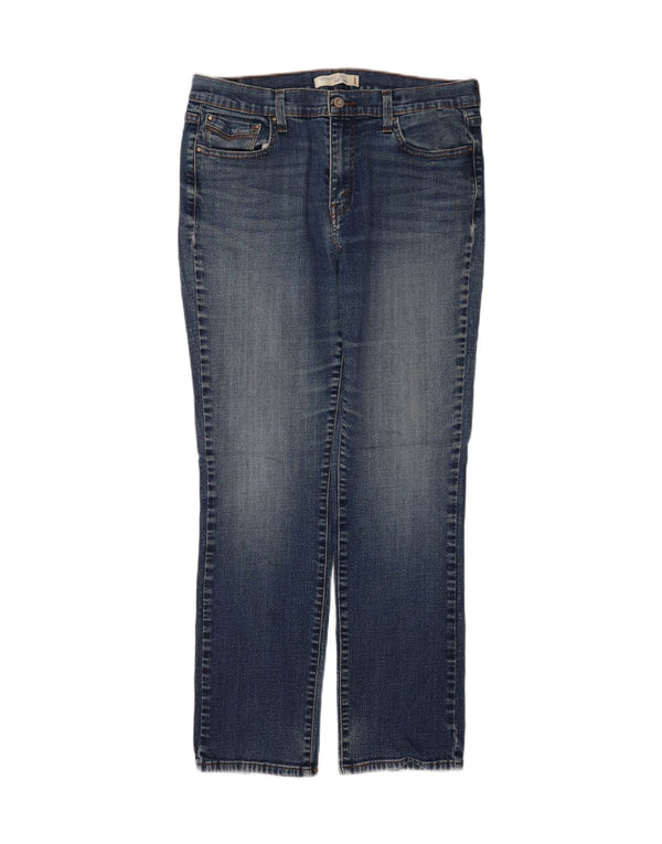 Женские прямые джинсы Levi's 505, размер США 12, большие размеры W30 L30, синий хлопок