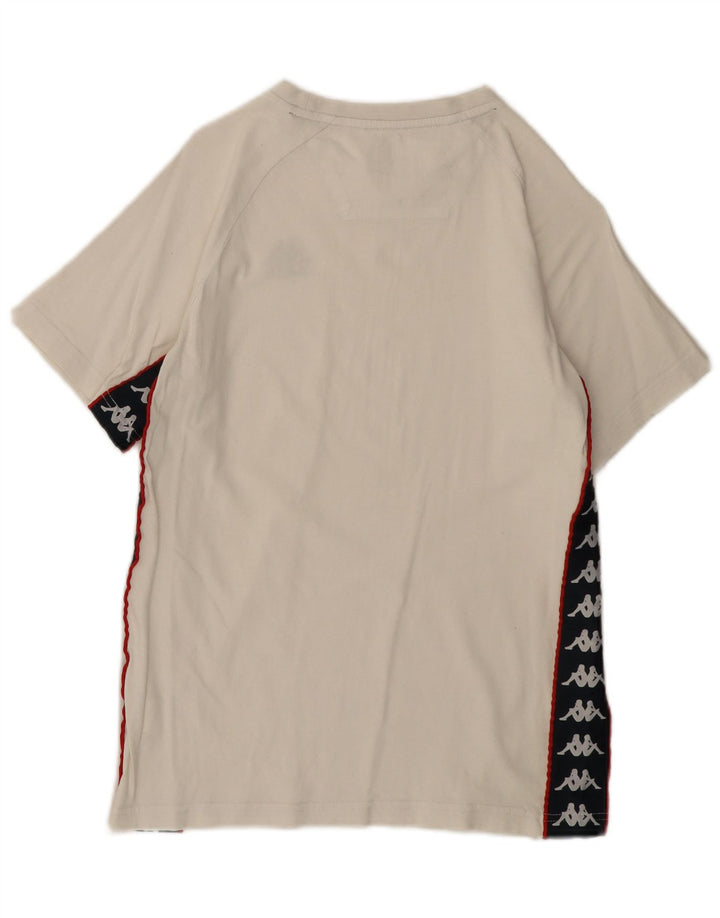 Мужская футболка с рисунком Kappa, маленький белый хлопковый топ