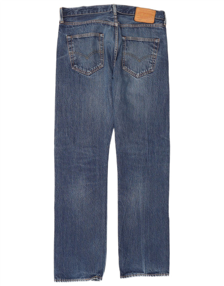 Мужские прямые джинсы Levi's 501 W32 L32 синие, хлопок