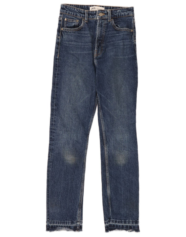Женские узкие джинсы Zara EU 34 XS W24 L28 Темно-синие