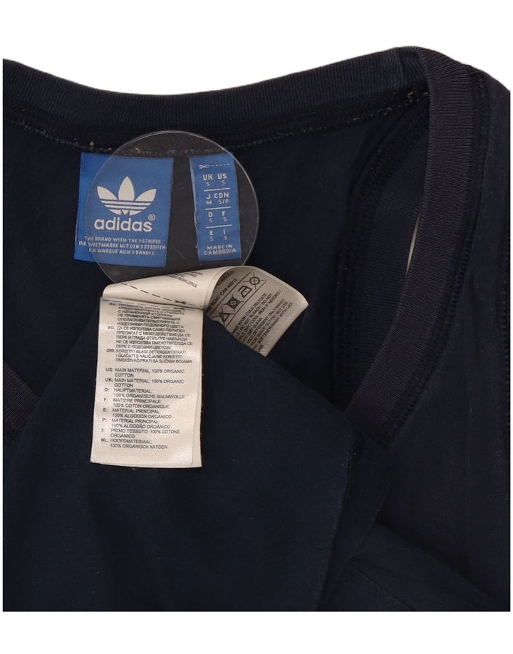 Мужской жилет Adidas с графическим рисунком, маленький темно-синий, хлопок
