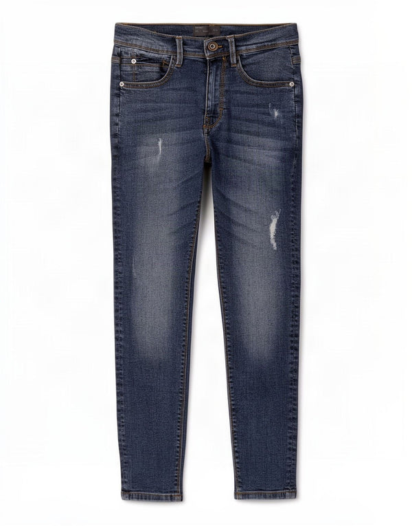 Мужские потертые узкие джинсы Zara EU 38, маленькие W30 L26, синие, хлопок
