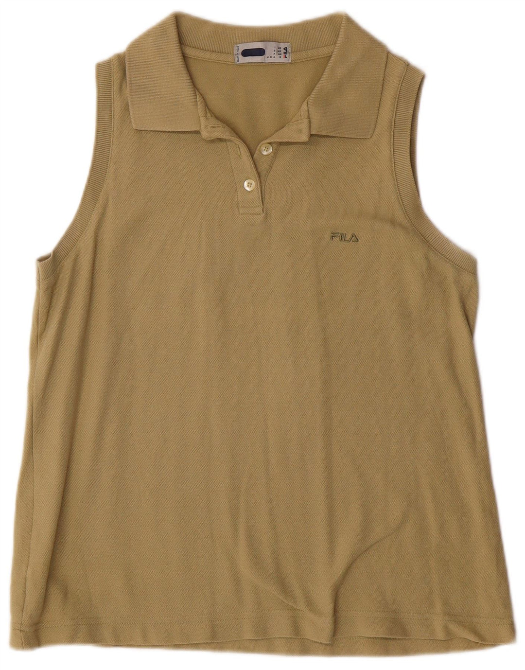 Женская рубашка-поло без рукавов FILA IT 48 XL Хаки