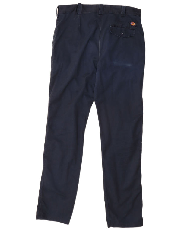 Мужские прямые брюки чинос Dickies W36 L33 темно-синие из полиэстера