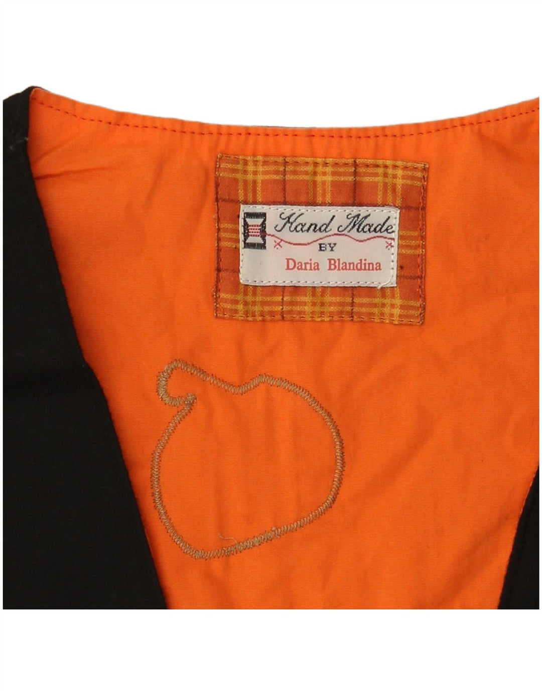 ВИНТАЖНЫЙ женский жилет с рисунком UK 12, средний черный