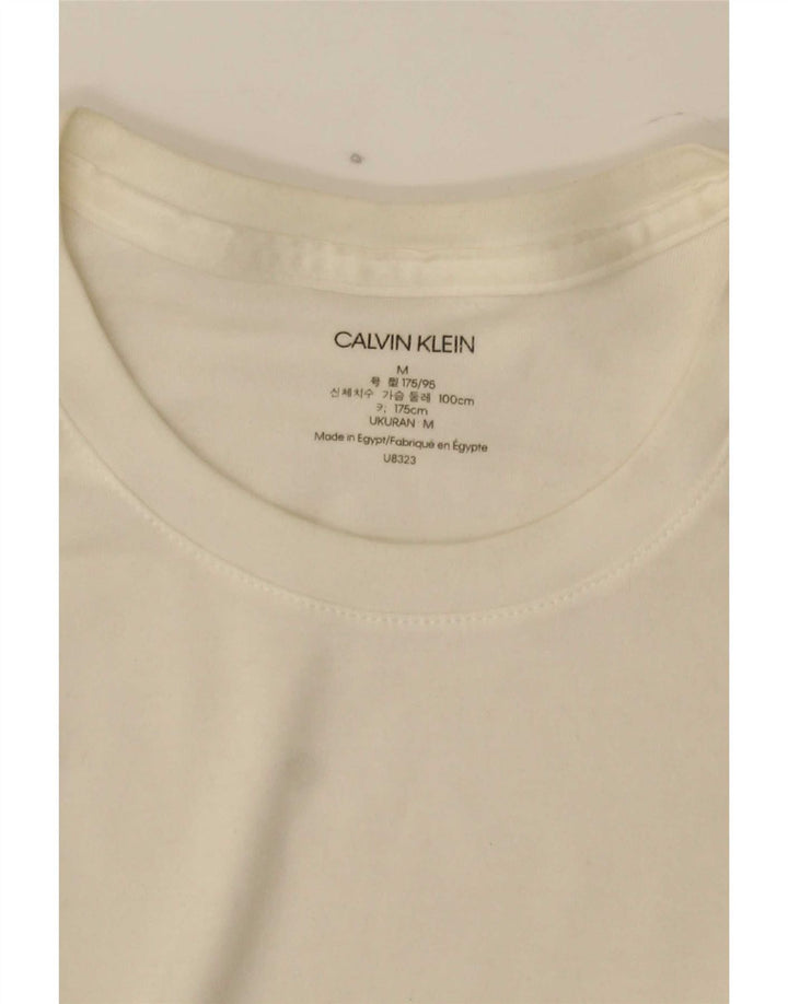 Calvin Klein Jeans Мужской топ с длинным рукавом, средний белый