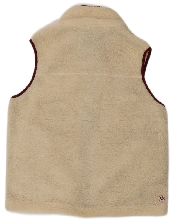 Женский флисовый жилет FAT FACE UK 12, средний цвет, белый полиэстер