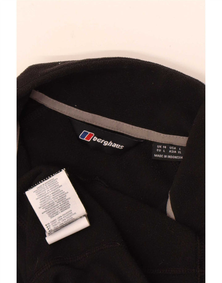 Женская флисовая куртка Berghaus UK 14, большая черная, полиэстер