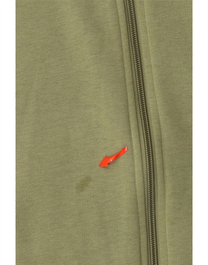 Adidas Мужской свитер с капюшоном на молнии 3XL Хаки Хлопок