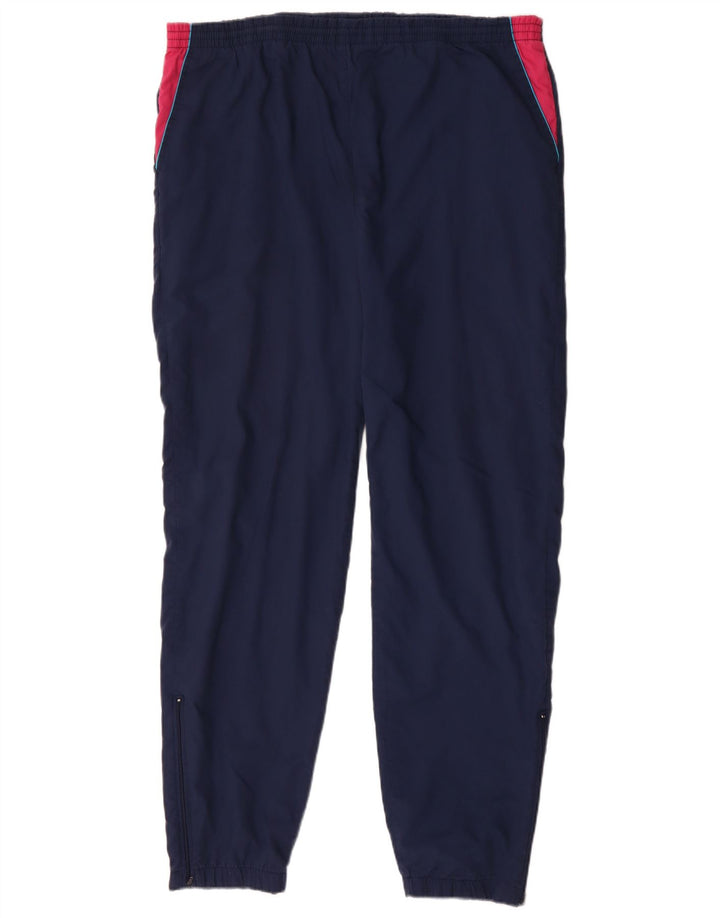 VINTAGE Мужские спортивные брюки Джоггеры XL Темно-синие с цветными блоками