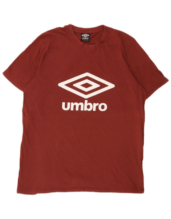 Umbro Мужская футболка с рисунком Top XL Бордовый хлопок
