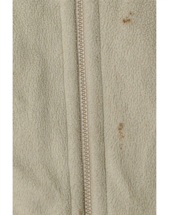 Женская флисовая куртка с рисунком Jack Wolfskin UK 16, большой размер, белый полиэстер