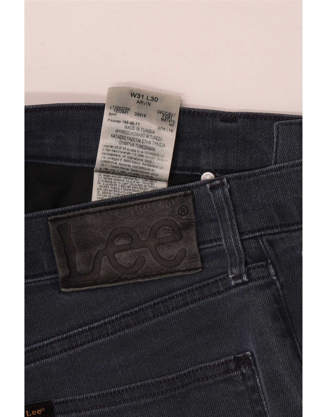Женские зауженные джинсы Lee W31 L30, синий хлопок