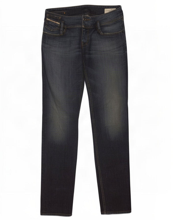 Diesel Womens Skinny Jeans UK 14 Large W32 L34 Navy Blue Cotton