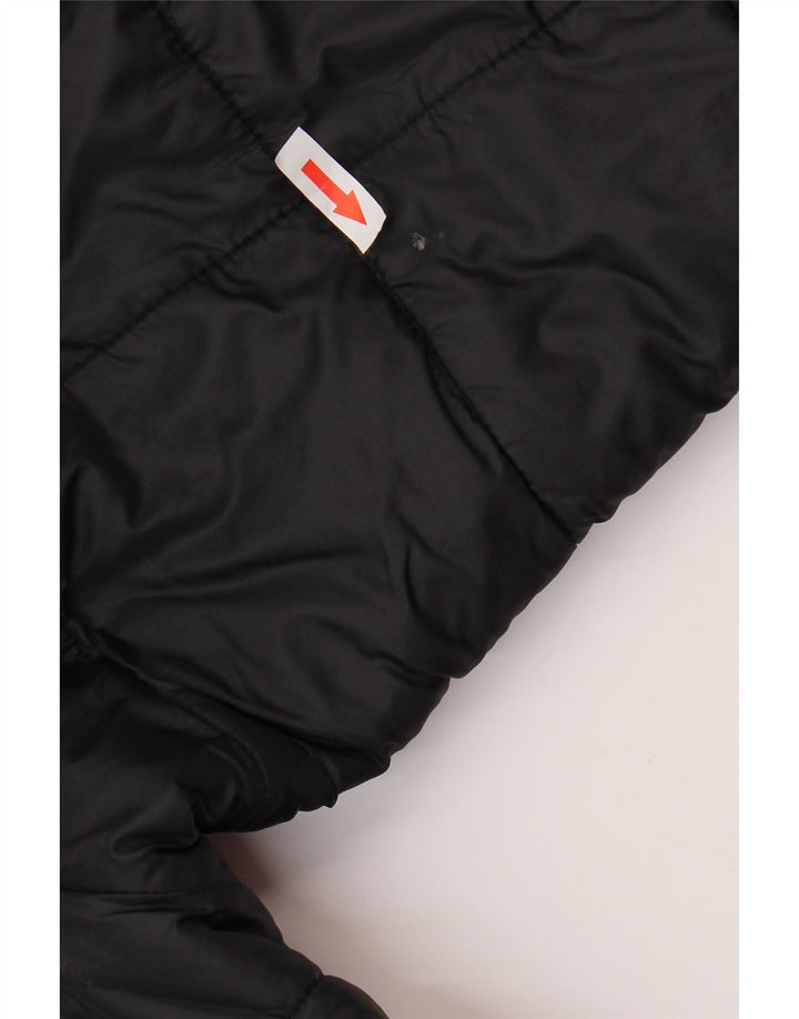 Женское стеганое пальто свободного кроя REPLAY UK 10, маленький черный полиэстер