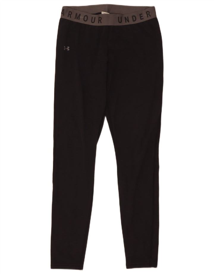 Женские леггинсы с рисунком Under Armour UK 12, средний черный хлопок, хлопок