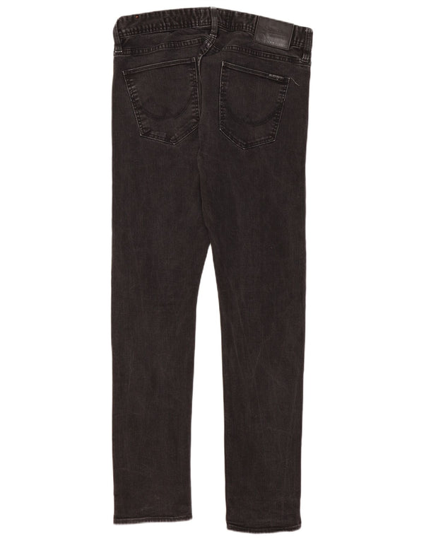 Женские джинсы скинни Superdry W34 L32, черный хлопок